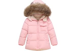 IBOBOOM Toddler Winter Coat Baby Jacket Snow Boy Hoodie Puffer Girl Fleece Clothes 1-5T
