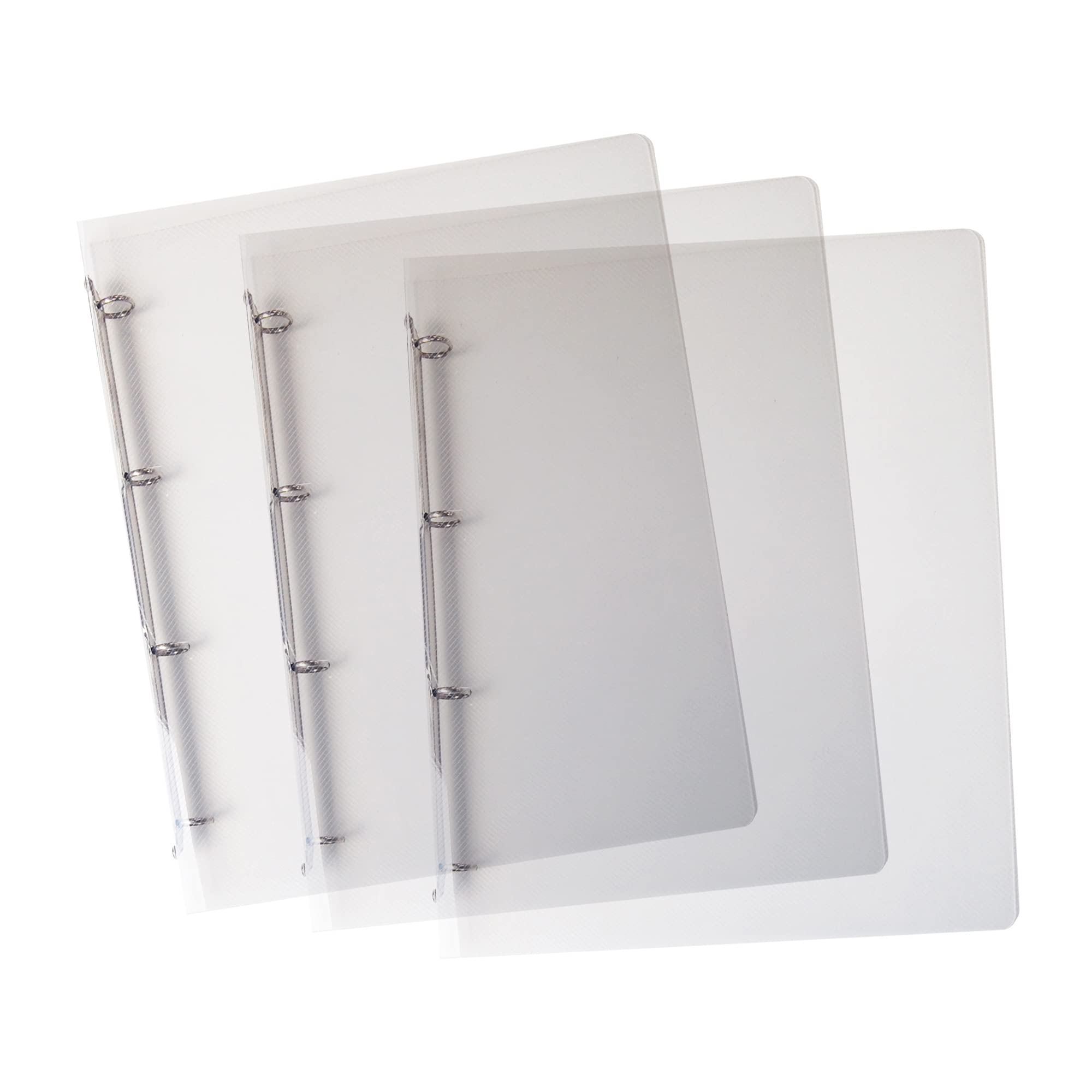 Favorit 400116630 Polypropylene Binder Lumina 22 x 30 cm 4 Round Rings Diameter 15 mm Transparent