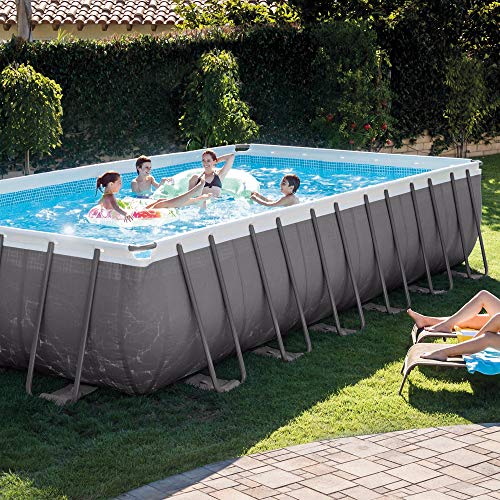 Intex 26363EH 24ft x 12ft x 52in Ultra XTR Frame Outdoor Above Ground Rectangular Swimming Pool