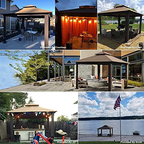 EliteShade Titan 10x13ft Patio Gazebo, Sunbrella UPF 50+ UV Protection, Aluminum Frame image 27