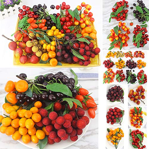 East Majik Artificial Kumquat Sets for Home House Kitchen Party Decoration 2 Sets