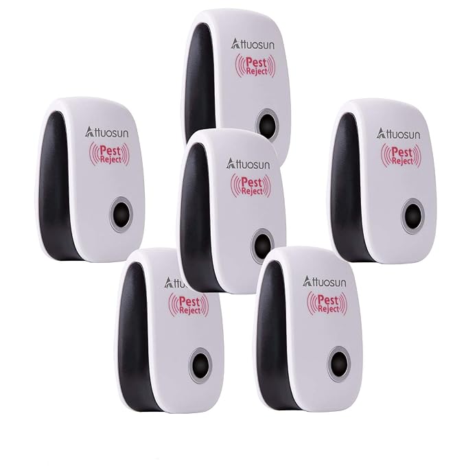 Ultrasónica repelente de plagas, attuosun 6 unidades electrónica ...
