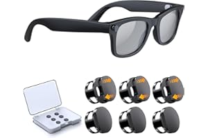 YaCeSyn 6 Pack LED Light Cover for Ray-Ban Meta Way-farer/Skyler/Headliner (Gen 2) Glasses Camera Cover, Reusable LED Light Blocker for Oakley Meta HSTN Smart Glasses Accessories