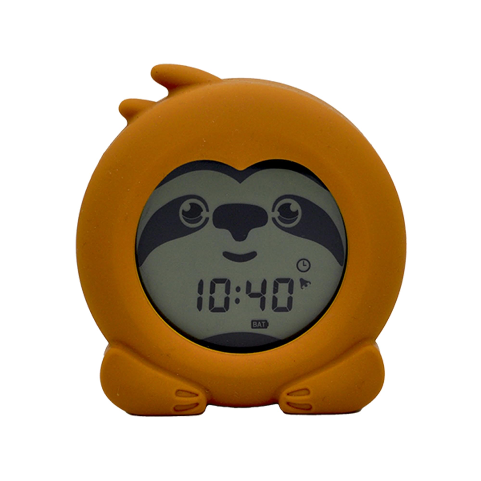 TensCare Sloth Clock – Sleep Trainer, Alarm and Night Light for Young Children, Helps Teach Time and Day and Night with Useful Colour Back Lit Screen, USB Powered and Soft Silicone Wrapped