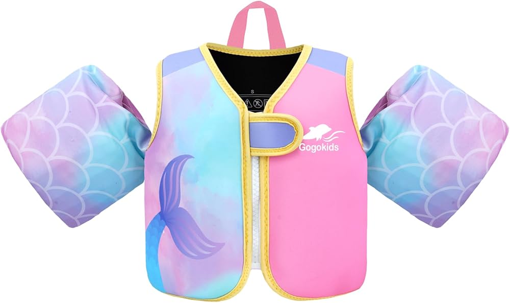 Gogokids Kids Swim Vest Float Armbands Adjustable Buoyancy 3-6 Years