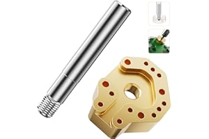 Joystick Soldering Iron Tip with Adapter for P5, P4, Xbox Series X/S, Xbox One & Switch Controllers, Multi-Hole Copper Chrome