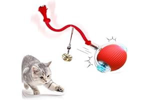 Smart Interactive Pet Toy Ball, Cat Dog Toys Ball, Rolling Pet Ball, The Little Bell Small Electric Automatic Chase Rolling B