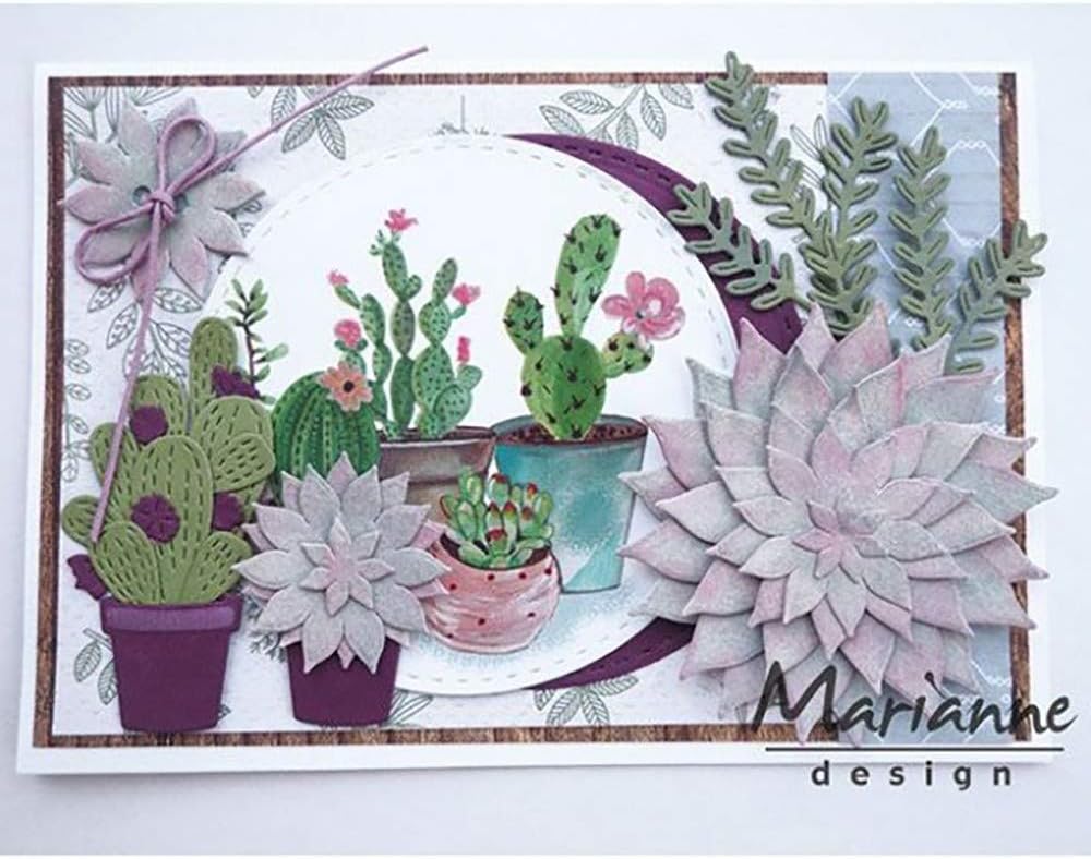 Marianne Design Craftables Succulent (Pointed) Die, Metal, Grey, 18.1 x 8.4 x 0.2 cm - Image 3