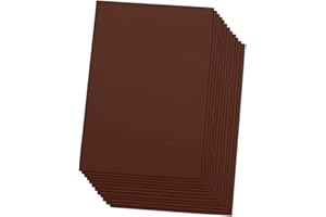 Brown Eva Foam Sheets, 2mm Thick, 6 x 9 Inch, Handicraft Foam Paper for Arts and Crafts, by Ader Products - 12 Sheets