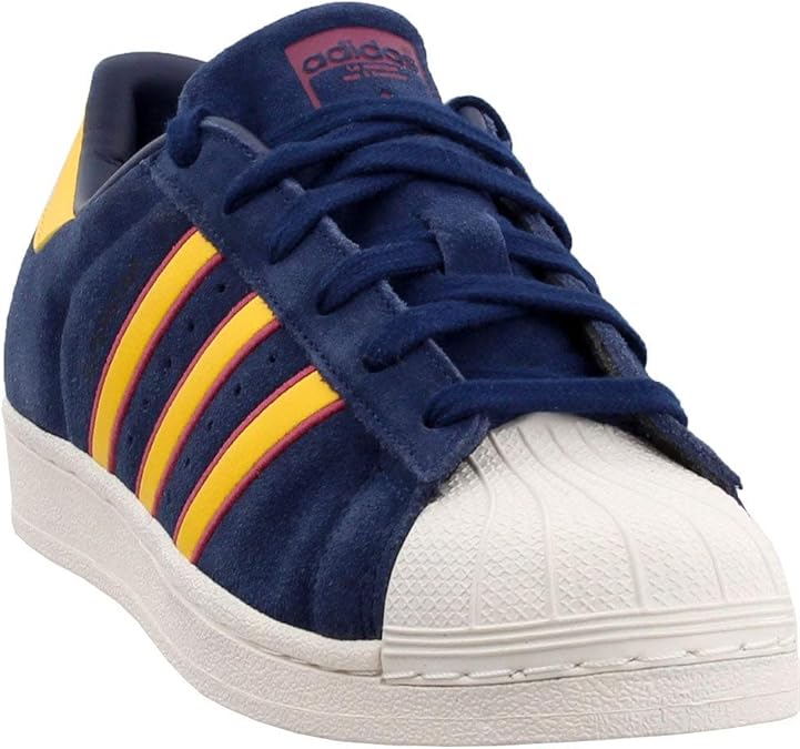 Amazon.com | adidas Mens Superstar Lace Up Sneakers Shoes Casual - Blue - Size 14 D | Shoes