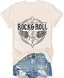 Rock Band T-Shirts for Women Vintage Rock and Roll