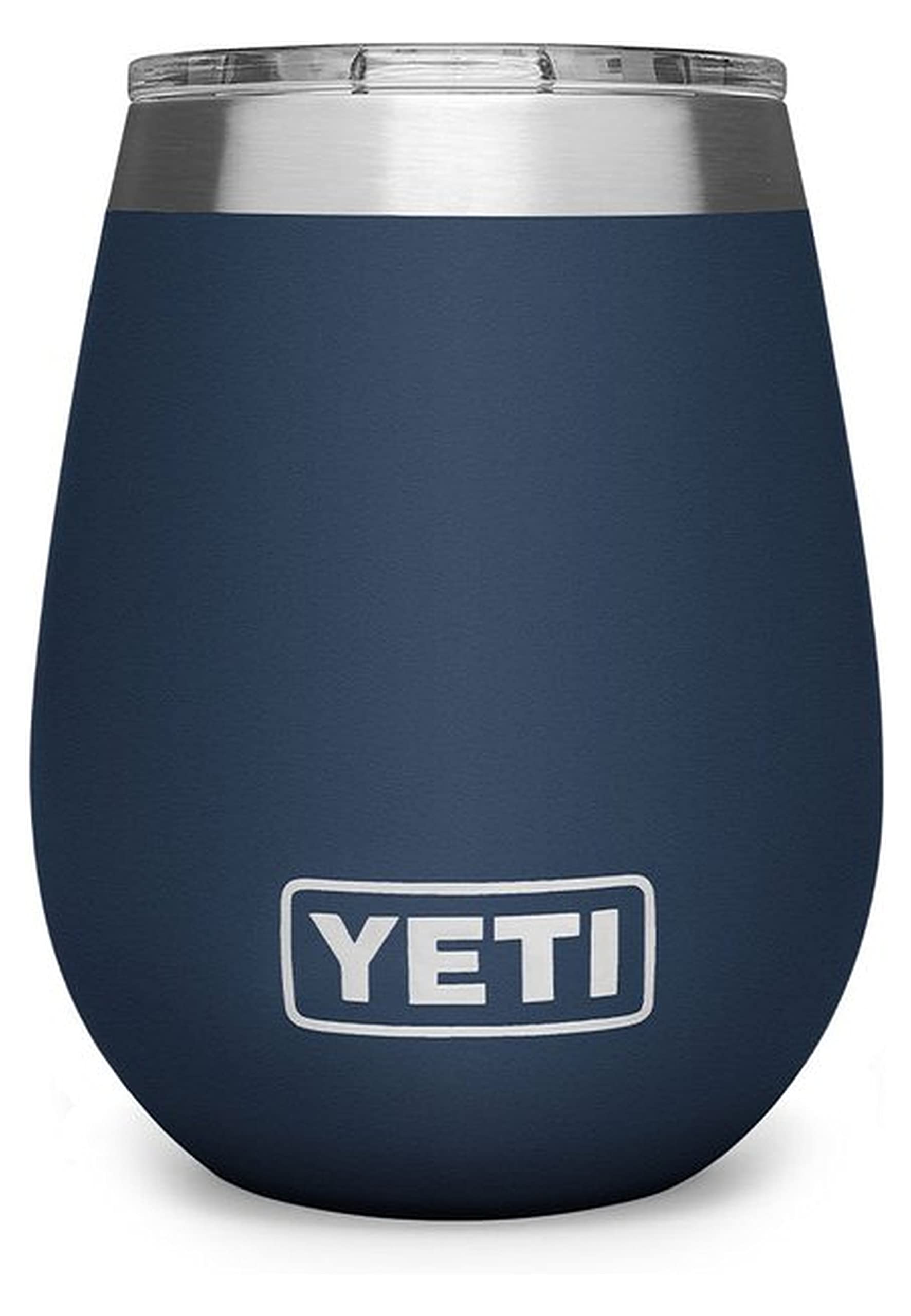 YETI Rambler Wine Tumbler, Vacuum Insulated Stainless Steel Tumbler with Magslider Lid, Navy, 10 oz (295 ml)