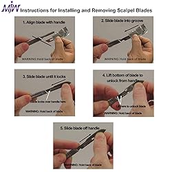 Scalpel Handle no.3 with 10 pcs Scalpel Cutting