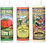 FoxFarm GLCMBX0006 Liquid Nutrient Soil Trio-Pints, Grow Big, Tiger Bloom, 16 Fl Oz Combo Pack Fertilizer