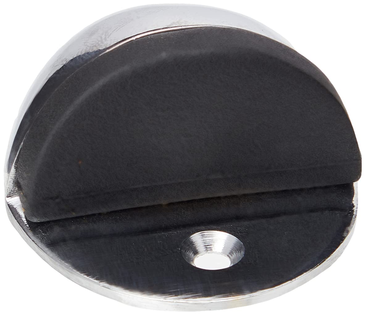 Merriway BH01656 50mm (2 inch) Floor Mounted Oval Door Stop - Chrome Plated