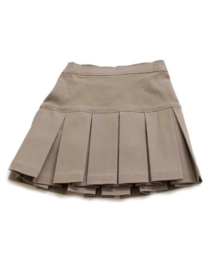 Girls Khaki Pleated Scooter Skort School Uniform School
