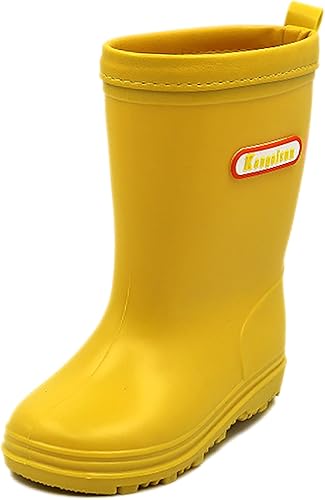 Amazon Ubella レインブーツ キッズ 男の子 女の子 長靴 ジュニア シンプル 梅雨対策 通学 レインブーツ