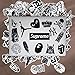 Stickers [100 pcs], Breezypals Clear Vinyl Laptop Stickers for Car Motorcycle Bicycle Luggage Graffiti Patches Skateboard Wall Deacls