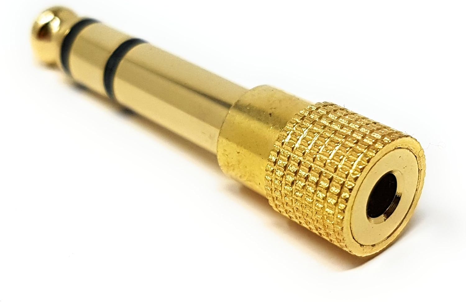 MainCore GOLD Stereo 6.35mm 1/4 Jack to 3.5mm Stereo Socket Converter Adapter for Headphones & hi-fi Systems - Image 3