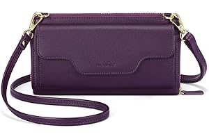nuoku Crossbody Bags for Women, Wristlet Wallets for Women, Small Clutch Purses for Women, Cell Phone Wallet, Rfid Wallet