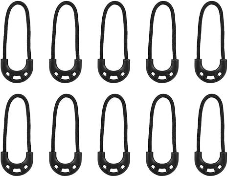 Reissverschluss Zieht Schnur 10 Teile Beutel Edc Schwarz Kleine Lariat Seil Fur Outdoor Reise Kleidung Rucksack Zubehor Amazon De Baumarkt