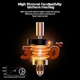 Creality K1 Max Ceramic Heating Block Kit Copper Alloy Steel Heat Break High view 2