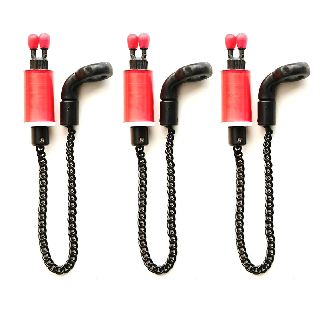 3 TBNS Bite Indicators Bobbins Carp fishing Tackle for Bite Alarms and bank sticks (Red)
