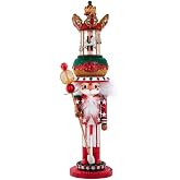 Kurt Adler 18-Inch Carousel Hat Musical Nutcracker | Free-Standing Collectible Holiday Decoration