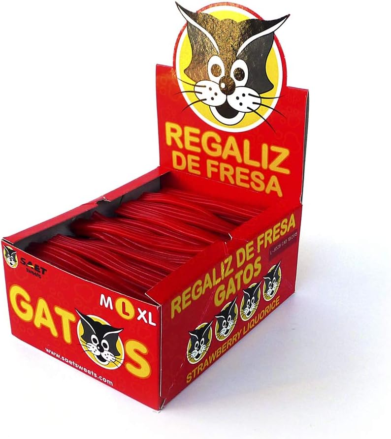 Gato Regaliz Fresa L Caja 200 ud: Amazon.es: Alimentación y bebidas