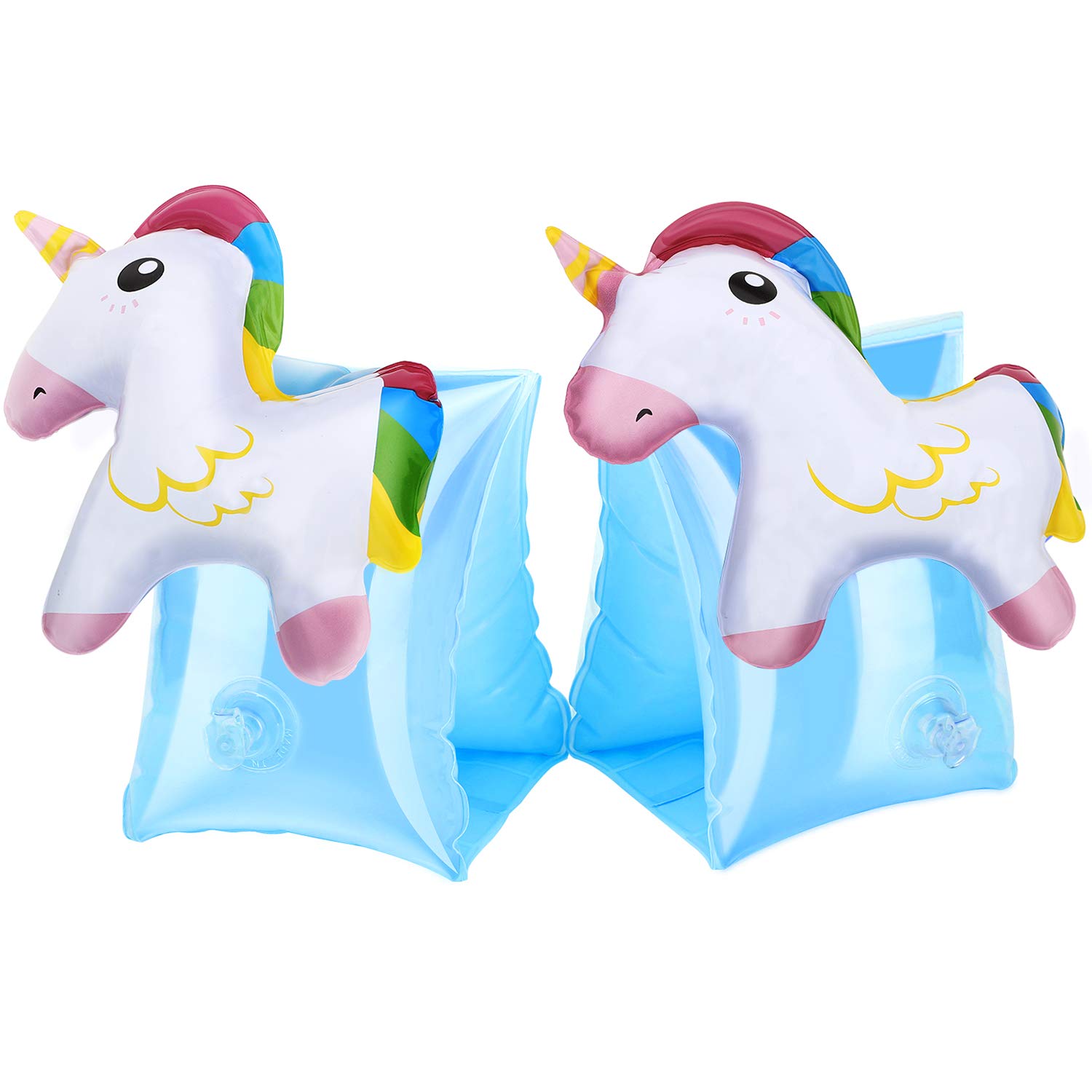 Photo 1 of HeySplash Inflatable Arm Bands for Kids Floatation Sleeves Floats Tube Water Wings Swimming Arm Floats Cute, Unicorn