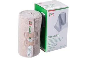 Lohmann & Rauscher Rosidal K Short Stretch Compression Bandage, For Use In The Management of Acute & Chronic Lymphedema, Edema, & Venous Insufficiency, 3.93" x 5.5 Yards (10cm x 5m), 1 Roll