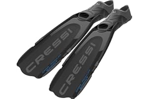 Versatile Fins for Scuba Diving, Snorkeling, Freediving - Gara Modular Interchangeable Blade System - Adjustable Full Foot Pocket - Gara Sprint: made in Italy by Cressi