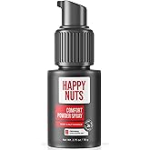 HAPPY NUTS Comfort Powder Spray: Anti Chafing &amp; Mens Deodorant, Aluminum-Free, Sweat and Odor Control for Jock Itch, Groin and Men's Private Parts