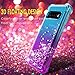 OEAGO Samsung Galaxy S10 Plus Case, Galaxy S10+ Case, Flowing Liquid Floating Bling Glitter Sparkle TPU Bumper Shockproof Girls Women Case for Samsung Galaxy S10+ Plus (6.4 inch 2019) - Teal Purple