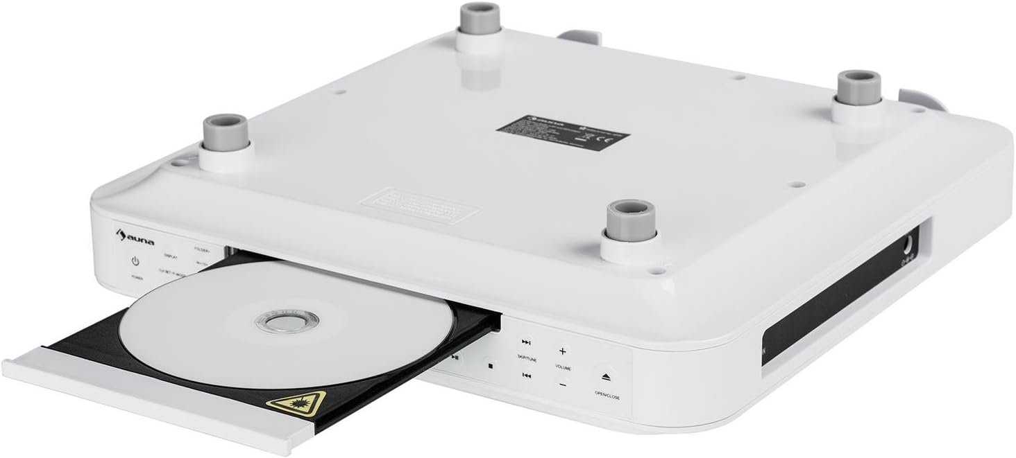 Radio Tuner Suitable As Short Time Alarm Auna Krcd 100 Bt Kitchen Under Cabinet Radio Cd Player Kitchen Or Baking Timer White Mp3 Bt Port Makes Wireless Hearing Possible Lcd Display Dab Radios