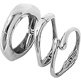 KUANG! Gold Bangle Bracelets Set for Women 14k Plated Chunky Stackable Bangles Trendy Cuff Bracelet Stack Jewelry Gifts