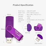 BORLTER CLAMP 64GB OTG USB Flash Drive Dual Micro USB Android Computer Purple view 5