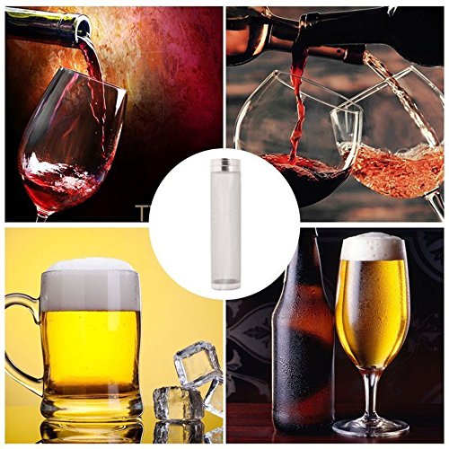 ProMaker Beer Dry Hopper Filter, Stainless Steel Hop Strainer Micron Mesh Beer Filter Cartridge (2.8 X 11.8 inch)