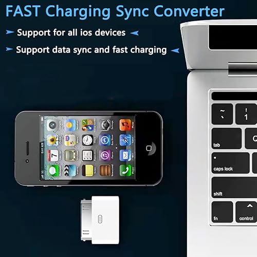 Miscloder 30-Pin to Lightning Adapter, 2-Port Charging Sync