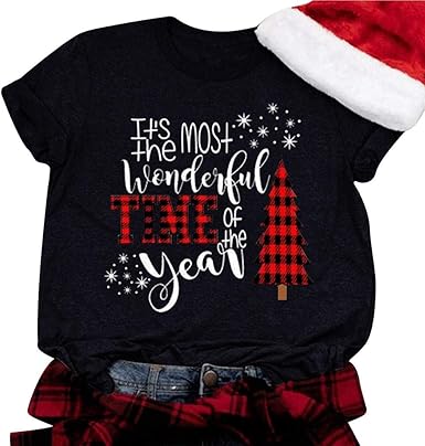 christmas tops ladies plus size