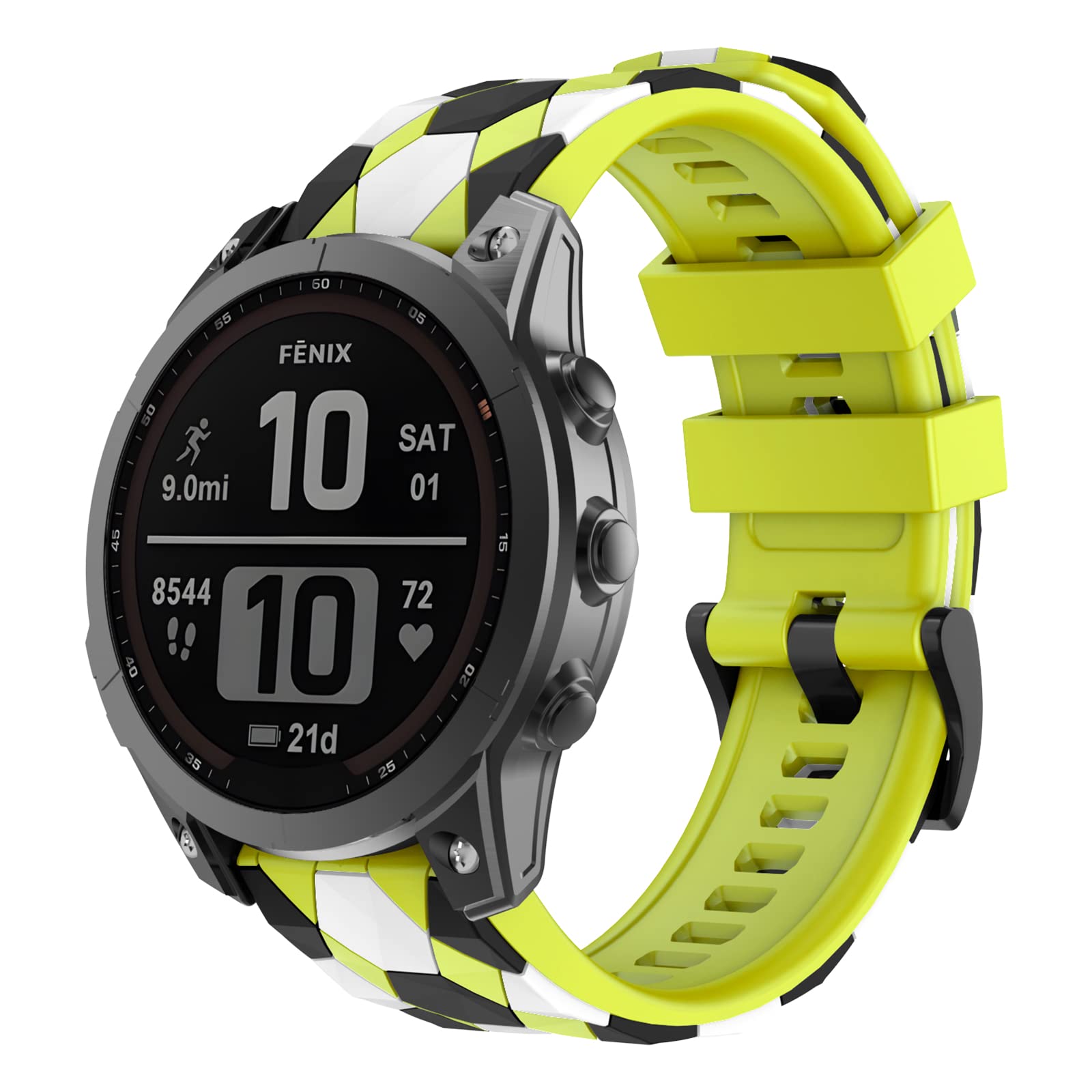 OVERSTEP Compatible for Garmin Fenix 7X Strap, 26mm Wide Soft Silicone Replacement Strap for Garmin Fenix 7X/Fenix 5X/Fenix 5X Plus/Fenix 6X/Fenix 6X Pro/Fenix 3/HR/Descent MK1