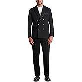 Karl Lagerfeld Mens Pin Stripe Long Sleeve Double Breasted Blazer