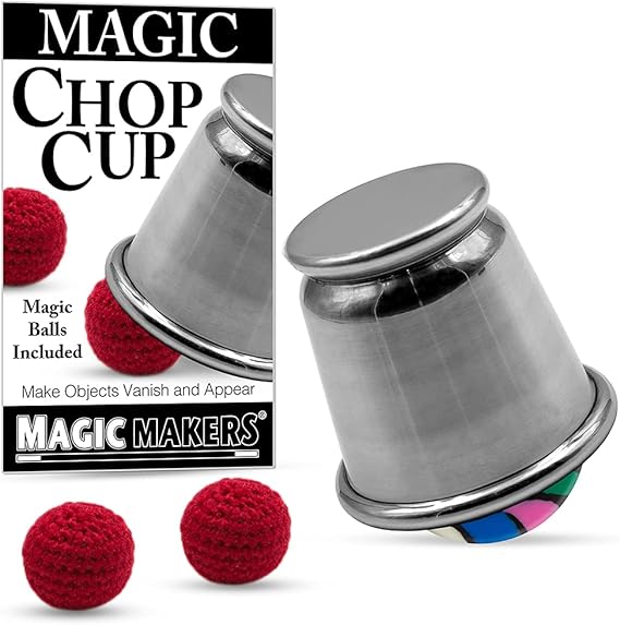 Magic Makers Magic Chop Cup Trick With Vanishing Balls Toys Games Amazon Com