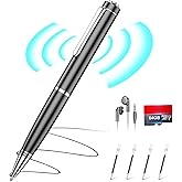 64GB Digital Voice Recorder - ZIPCIDE Digital Voice Activated Recorder with AI-Intelligent Noise Reduction, Voice Activated Sound Audio Tap Recorder Device for Lectures Meetings, Work, Interviews