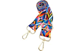 PCBAG Purse Strap Adjustable Replacement Shoulder Straps Colorful Multi-Pattern Lightweight Canvas Handbag Crossbody Belts