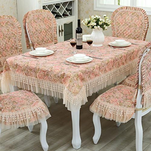 European style Luxury Lace Lace Chair cover,Fabric Household Restaurant Hotels Dining Decoration Chair cover 1 pc-B