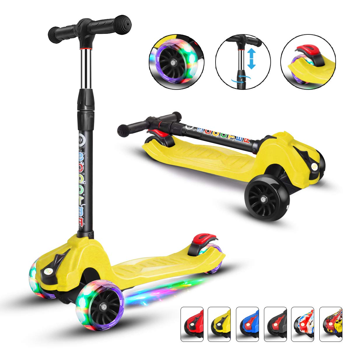 XJD Scooters for Kids Toddler Scooters Adjustable Height