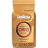 Lavazza Qualit&Atilde; Oro Whole Bean Blend, Medium Roast, 2.2 Pound (Pack of 1) ,100% Arabica, Central America &amp; African highland origins, Fruity &amp; Aromatic