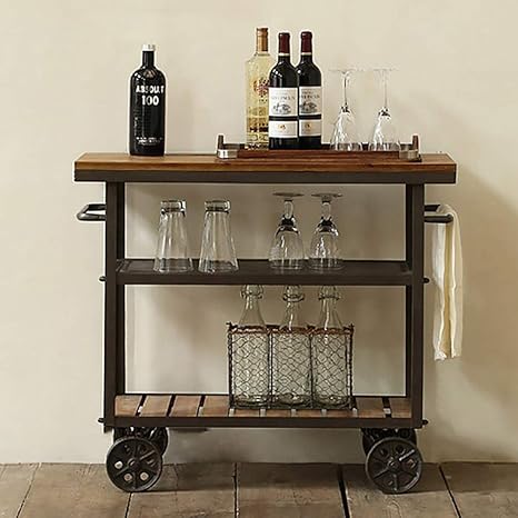 Amazon.de: Admir 3 Rang Servicewagen Speicher, Vintage Beistellwagen