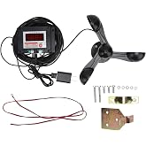 Tower Crane Anemometer, 3 Fan Blades Alarm Wind Speed Meter, Tower Crane Intelligent Alarm Anemometer Smart Wind Speed, Aspirator Pumps